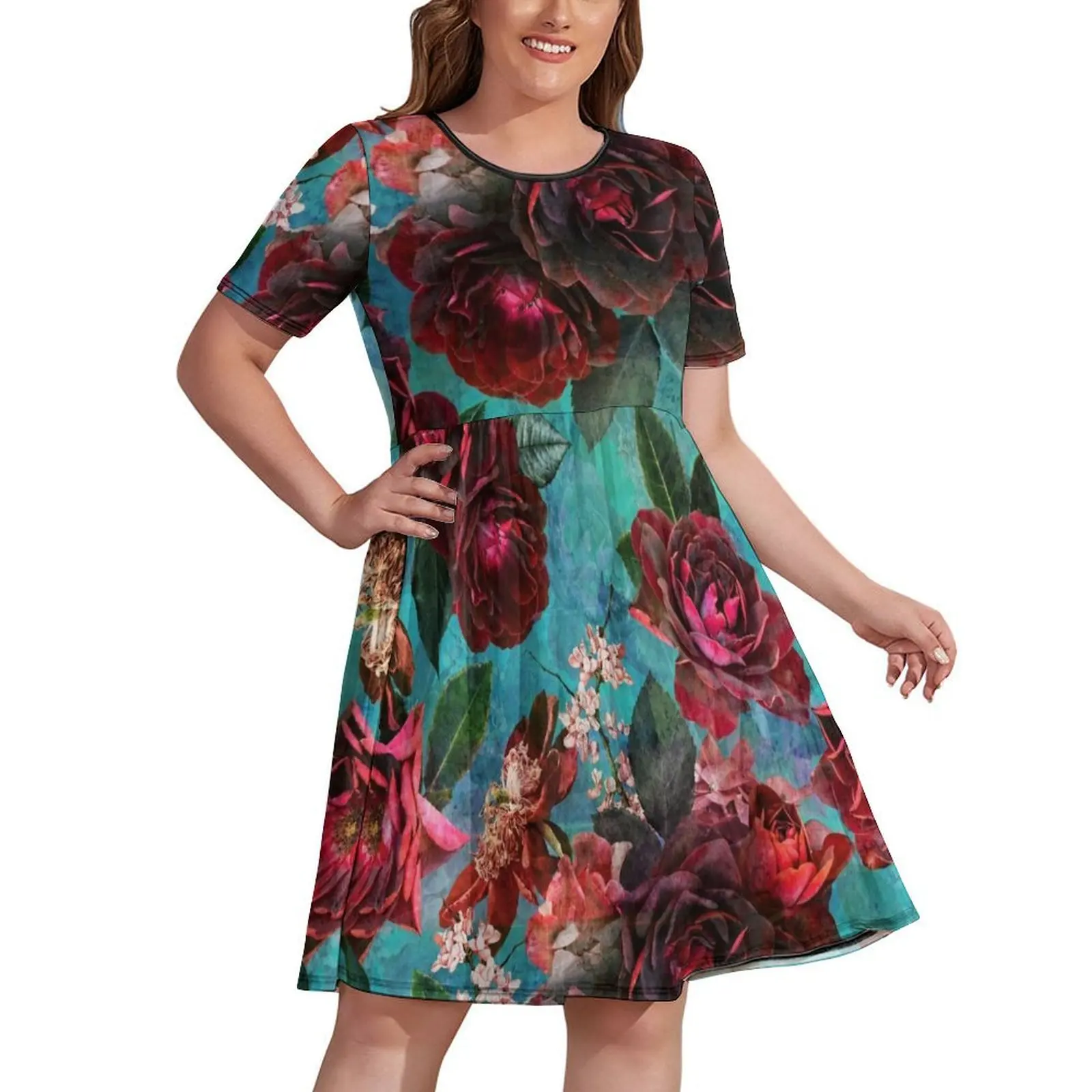Turquoise Vintage Summer Roses Botanical Garden Dress elegant party dresses for women 2024 birthday dresses for women
Turquoise Vintage Summer Roses Botanical Garden Dress elegant party dresses for women 2024 birthday dresses for women