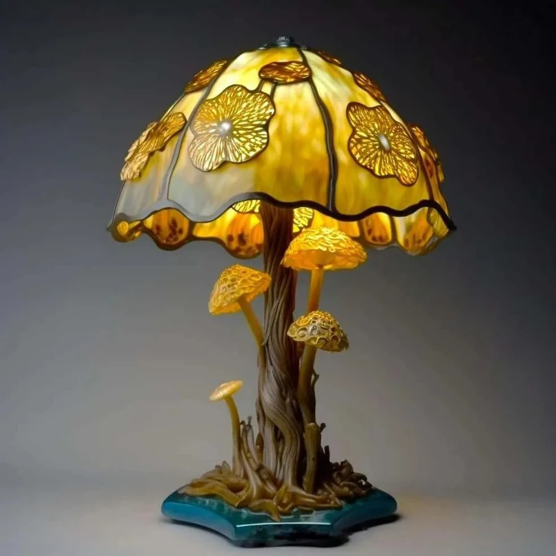 Vintage Resin Mushroom Table Lamp, Creative Colorful Plant Flower Series, Snail Octopus, Bedroom Bedside Night Light Decor
Vintage Resin Mushroom Table Lamp, Creative Colorful Plant Flower Series, Snail Octopus, Bedroom Bedside Night Light Decor