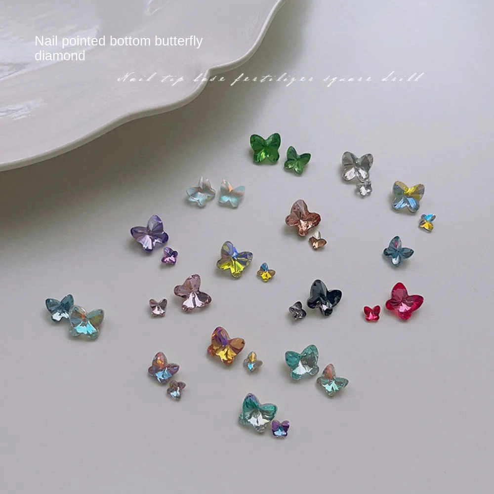 Popular Butterfly Diamond Mini Nail Sharp Bottom Size Water Exquisite Crystal Butterfly Pile Diamond Nail Art Accessories
Popular Butterfly Diamond Mini Nail Sharp Bottom Size Water Exquisite Crystal Butterfly Pile Diamond Nail Art Accessories