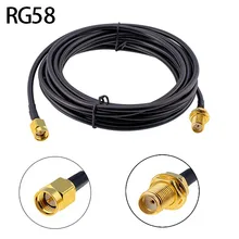 RG58 Antennas Extension Cable Ultra Low Loss SMA Female Male 5 Meter 3G 4G 5G LTE Antenna RF Extension Cable
RG58 Antennas Extension Cable Ultra Low Loss SMA Female Male 5 Meter 3G 4G 5G LTE Antenna RF Extension Cable