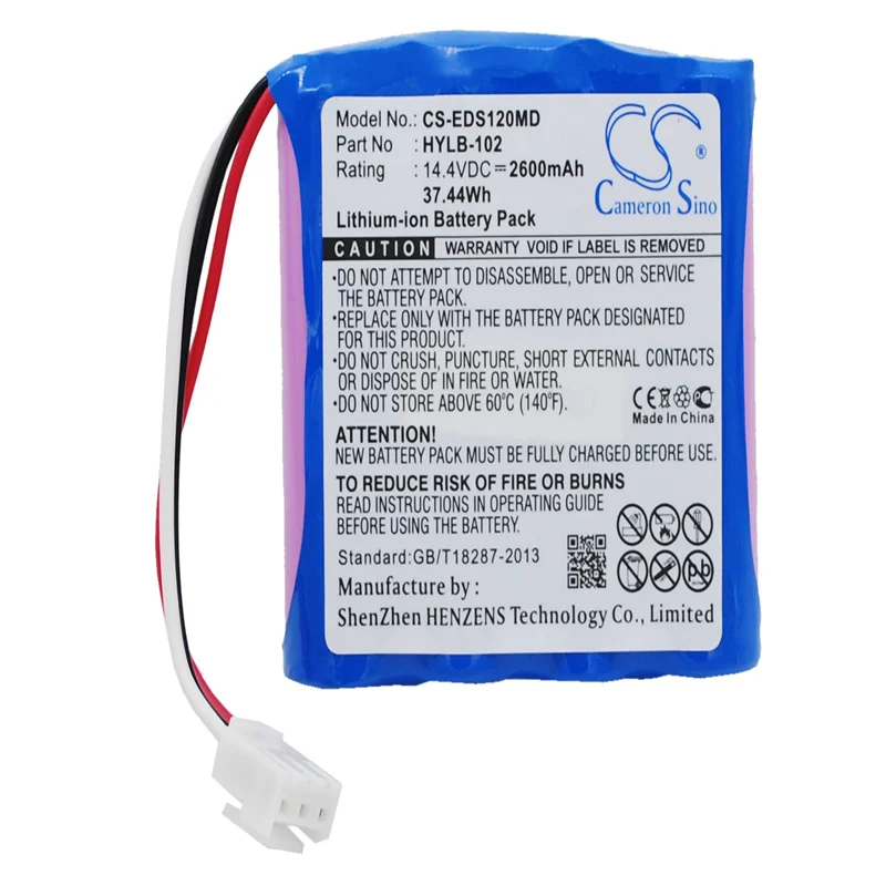 Medical Battery For COMEN CM-1200B ECG EDAN HYLB-102 TWSLB-005 MINDRAY SE-601A MINDRAY DECG-03A SE-601A Elcktro Cardiogram MEC03
Medical Battery For COMEN CM-1200B ECG EDAN HYLB-102 TWSLB-005 MINDRAY SE-601A MINDRAY DECG-03A SE-601A Elcktro Cardiogram MEC03