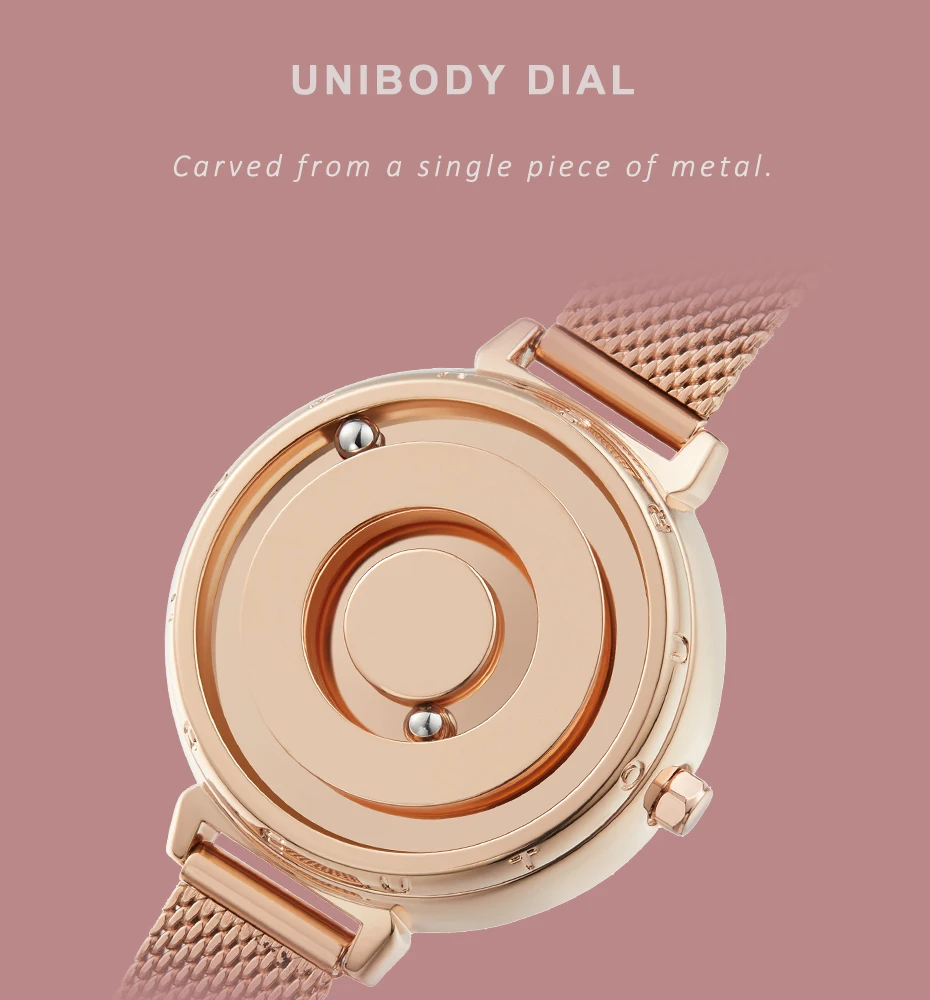 Eutour New Original Magnetic Rosegold Trend Women's Watch Female Student Quartz Minimalist Plant Fashion Stainless Steel Belt Eutour New Original Magnetic Rosegold Trend Women's Watch Female Student Quartz Minimalist Plant Fashion Stainless Steel Belt