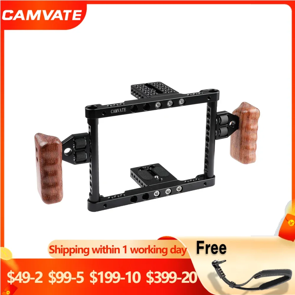 CAMVATE Camera Cage Rig For Canon 650D/600D/550D/500D/450D/7D MarkII/5D Mark11/Nikon D3200/D3300/700D/Sony a58/a7/a711/GH4/GH3
CAMVATE Camera Cage Rig For Canon 650D/600D/550D/500D/450D/7D MarkII/5D Mark11/Nikon D3200/D3300/700D/Sony a58/a7/a711/GH4/GH3