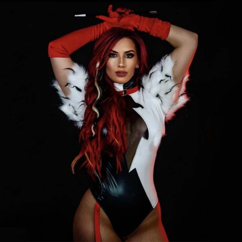 Feather Sleeves Colorblock Leather Mesh Panel Bodysuit Pole Dance Costume Bar Nightclub Stage Performance Rave Outfit
Feather Sleeves Colorblock Leather Mesh Panel Bodysuit Pole Dance Costume Bar Nightclub Stage Performance Rave Outfit