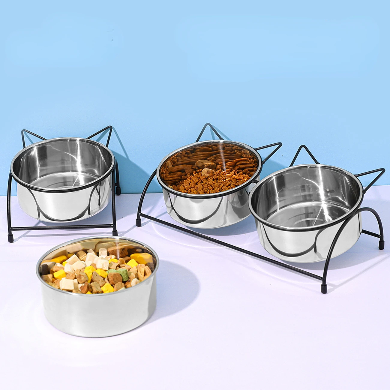 Миска для домашних животных, кошек, миска из нержавеющей стали для воды, миска для собак и кошек с подставкой, двойная миска для кошек
Миска для домашних животных, кошек, миска из нержавеющей стали для воды, миска для собак и кошек с подставкой, двойная миска для кошек