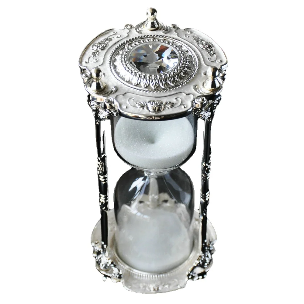 

Phantom Metal Hourglass 15 Minute Timer Creative Ornaments Home Decorations Study Desk Crafts Gifts