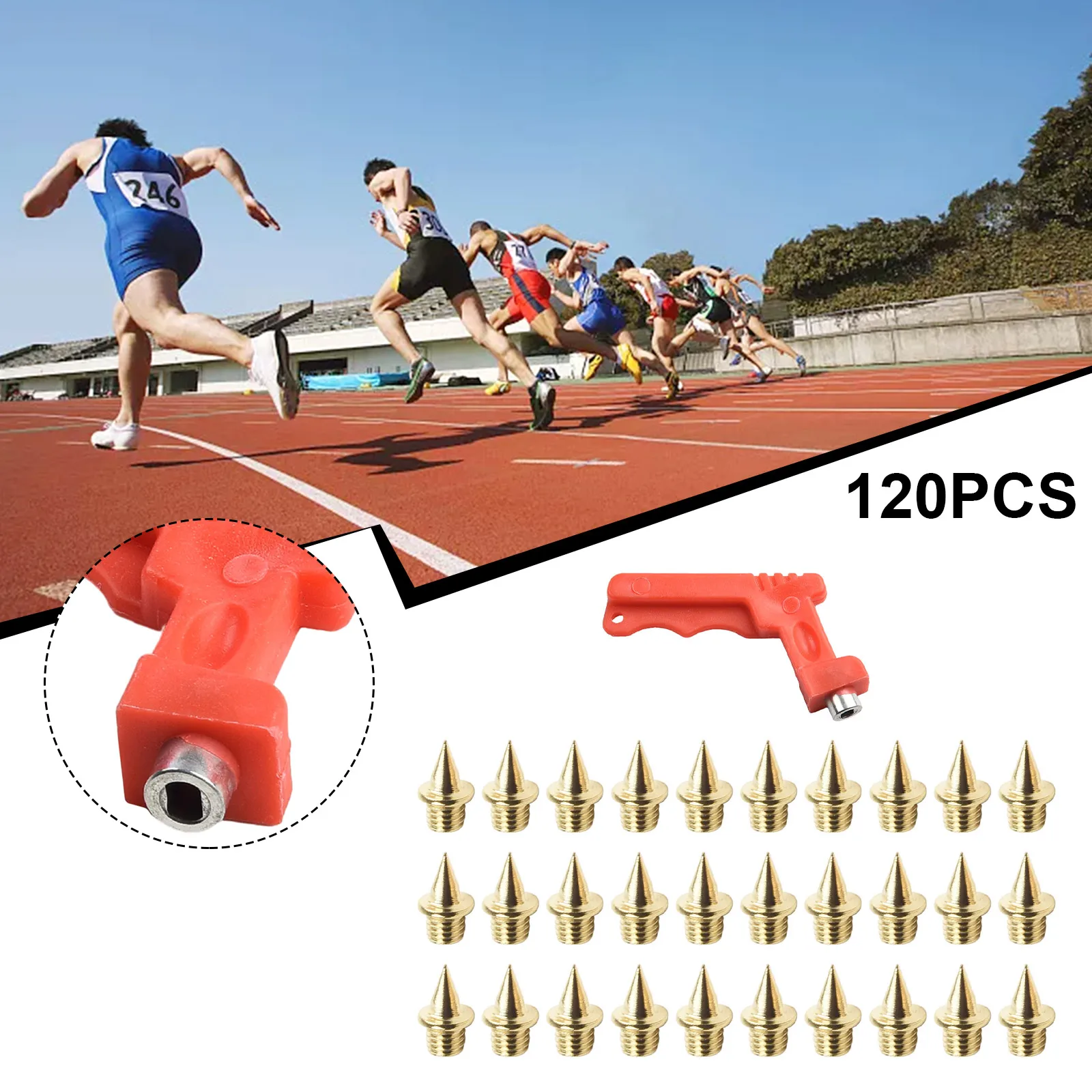 120pcs 0.25inch Track Field Needle With Wrench Spikes Steel Spikes For Running Camping Shoe Spikes Replacements gym Outdoor Tool
120pcs 0.25inch Track Field Needle With Wrench Spikes Steel Spikes For Running Camping Shoe Spikes Replacements gym Outdoor Tool