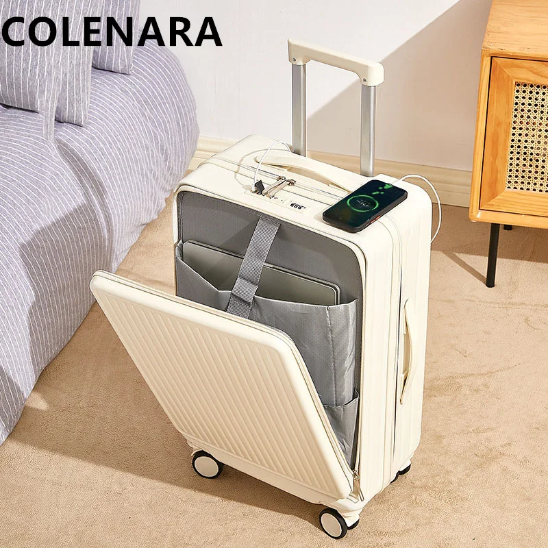 COLENARA Laptop Luggage 28" Large Capacity Trolley Case 20"22" Front Opening Boarding Case 24"26" USB Charging Travel Suitcase
COLENARA Laptop Luggage 28" Large Capacity Trolley Case 20"22" Front Opening Boarding Case 24"26" USB Charging Travel Suitcase