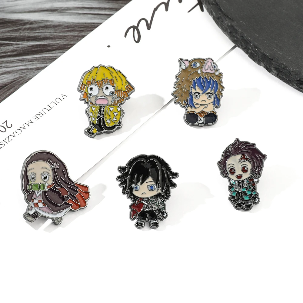 Demon Slayer Enamel Pins Anime Kamado Tanjirou Hashibira Inosuke Cartoon Brooches Accessories Backpack Badge Jewelry Gift Friend
Demon Slayer Enamel Pins Anime Kamado Tanjirou Hashibira Inosuke Cartoon Brooches Accessories Backpack Badge Jewelry Gift Friend