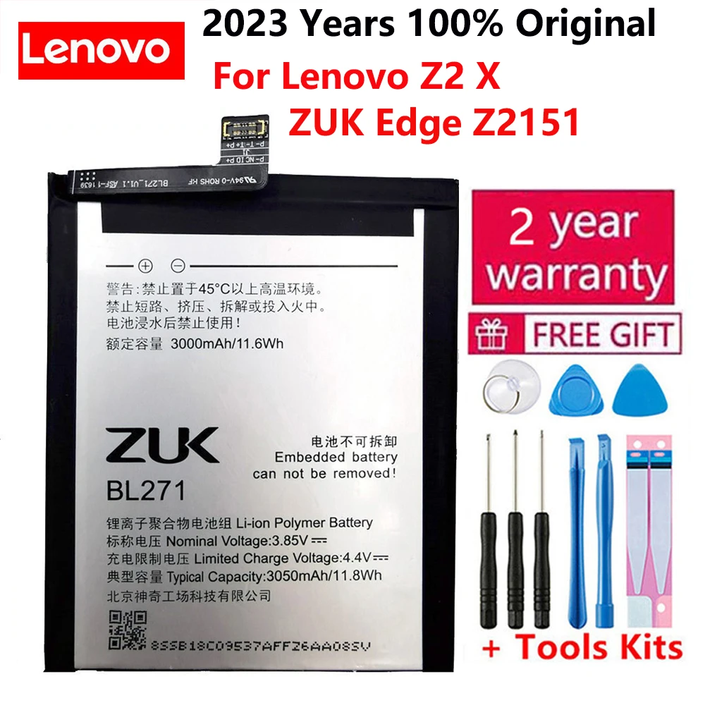 100% Оригинальный аккумулятор BL271 для Lenovo Z2 X/ ZUK Edge Z2151 akku Li-Ion 3050 мАч качественные сменные батареи + Бесплатные инструменты
100% Оригинальный аккумулятор BL271 для Lenovo Z2 X/ ZUK Edge Z2151 akku Li-Ion 3050 мАч качественные сменные батареи + Бесплатные инструменты