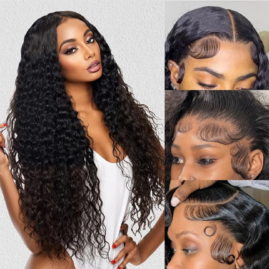 5X5 Lace Deep Wave Human Hair Wigs Glueless Pre Plucked Lace Closure Wig Natural Color 100% Human Hair Lace Front Wig
5X5 Lace Deep Wave Human Hair Wigs Glueless Pre Plucked Lace Closure Wig Natural Color 100% Human Hair Lace Front Wig