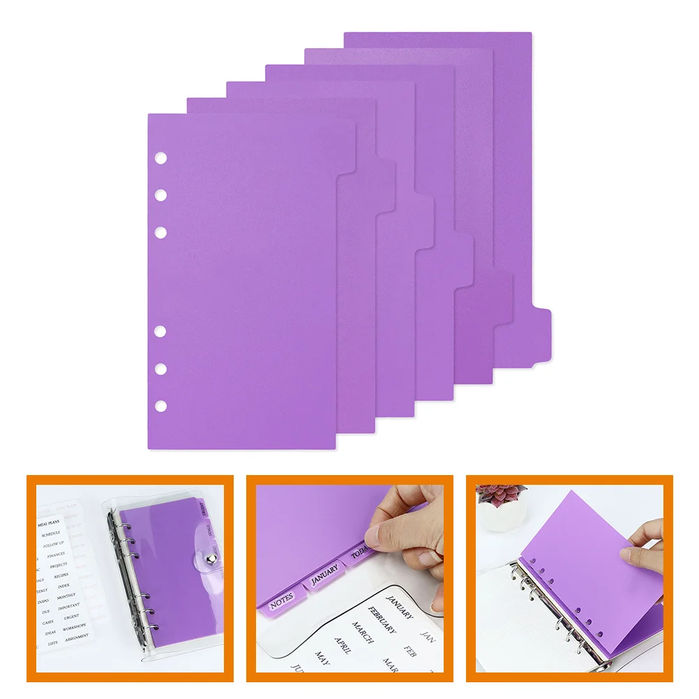 6 Sheets Pocket Separator Ring Paper Index Card Dividers Tabs Binder Labels Pvc Page for with Notebook
6 Sheets Pocket Separator Ring Paper Index Card Dividers Tabs Binder Labels Pvc Page for with Notebook