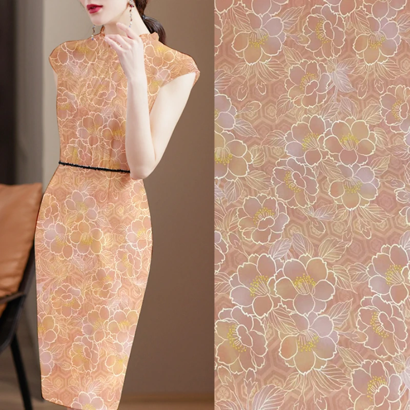 Silk Fabric Digital Printed Stretch Heavy Crepe Fabrics Spring Summer Cheongsam Skirt Trench Coat Wholesale Cloth by the Meter
Silk Fabric Digital Printed Stretch Heavy Crepe Fabrics Spring Summer Cheongsam Skirt Trench Coat Wholesale Cloth by the Meter