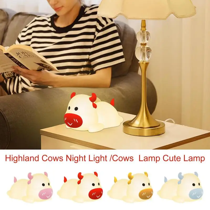 

Cute Night Light 1200mAh Nursery Lamp For Baby And Toddler 8 Color Changing Dimmable Cute Squishy Kawaii Lamp Kids Night Lights