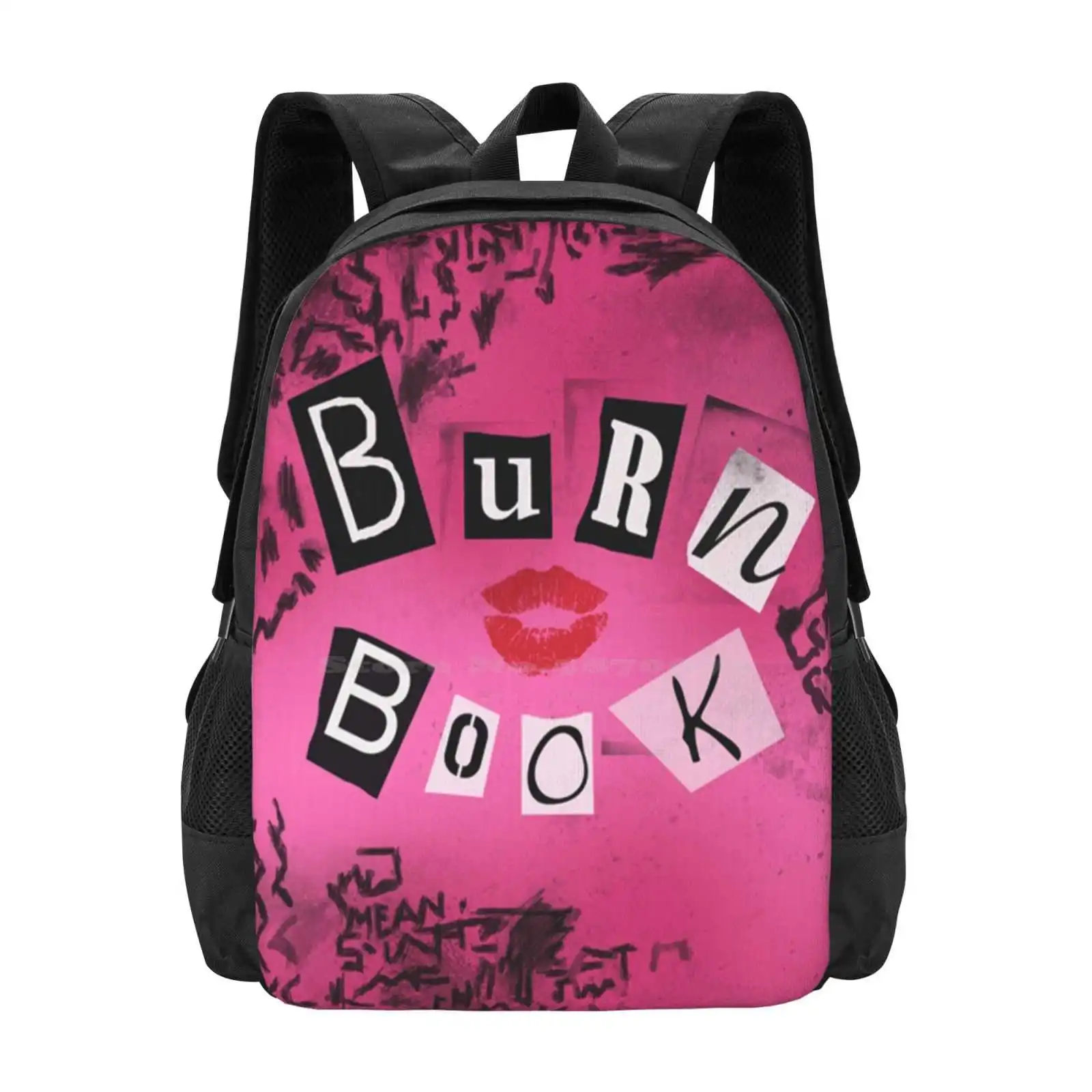 

Mean Girls - Burn Book 3D Print Design Backpack Student Bag Mean Girls Regina George Cadi Heron Karen Smith Norbury Janis Ian To