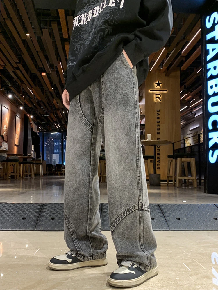 New Men's Retro Straight Jeans Men's Designer Long Pants Fashion Stitching Design Solid Color Casual Jeans Street Clothing Denim
New Men's Retro Straight Jeans Men's Designer Long Pants Fashion Stitching Design Solid Color Casual Jeans Street Clothing Denim