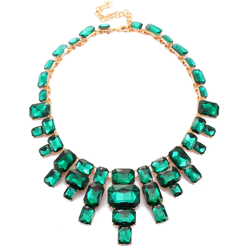 Fashion Geometric Crystal Glass Series Matching Choker Necklaces For Women Trend Luxury Metal Chain Vintage Jewelry Accessories
Fashion Geometric Crystal Glass Series Matching Choker Necklaces For Women Trend Luxury Metal Chain Vintage Jewelry Accessories