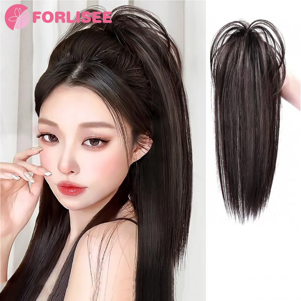 

FOR Half Zha Waterfall Horsetail Wig Girl Sweet Grab Clip Fountain High Horsetail Fluffy And Natural