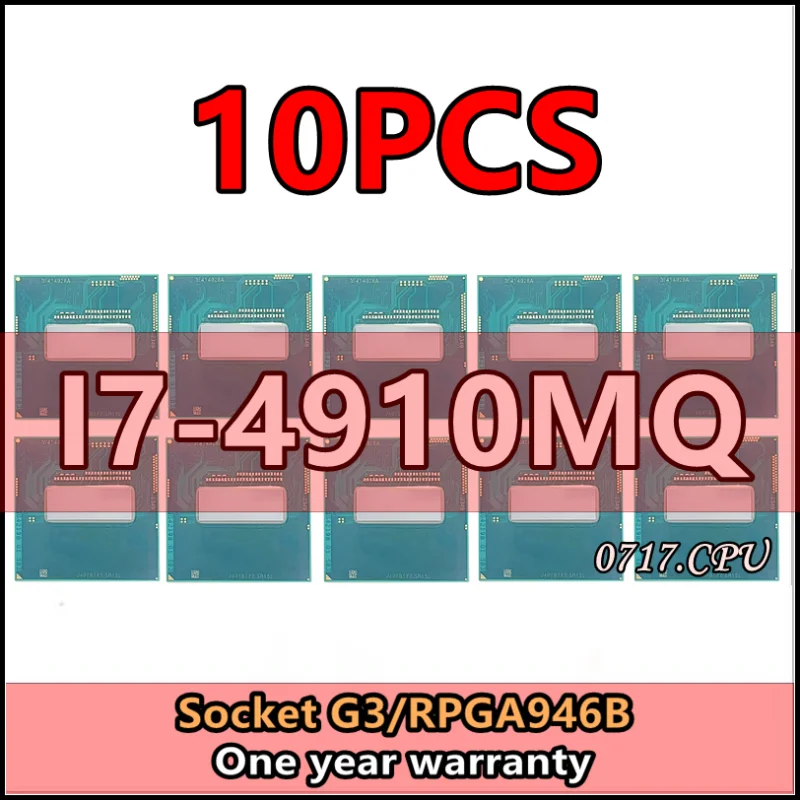 10 шт., планшетофон i7 4910MQ SR1PT 2,9 ГГц, четырехъядерный восьмипоточный процессор 8 Мб, 47 Вт, Разъем G3 / rPGA946B
10 шт., планшетофон i7 4910MQ SR1PT 2,9 ГГц, четырехъядерный восьмипоточный процессор 8 Мб, 47 Вт, Разъем G3 / rPGA946B