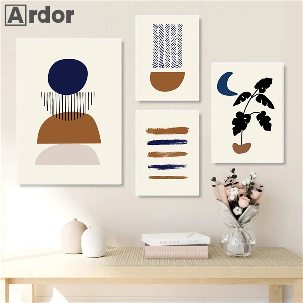 Abstract Blue Brown Geometry Boho Wall Art Posters Canvas Painting Leaves Print Nordic Wall Pictures Living Room Home Decoration
Abstract Blue Brown Geometry Boho Wall Art Posters Canvas Painting Leaves Print Nordic Wall Pictures Living Room Home Decoration