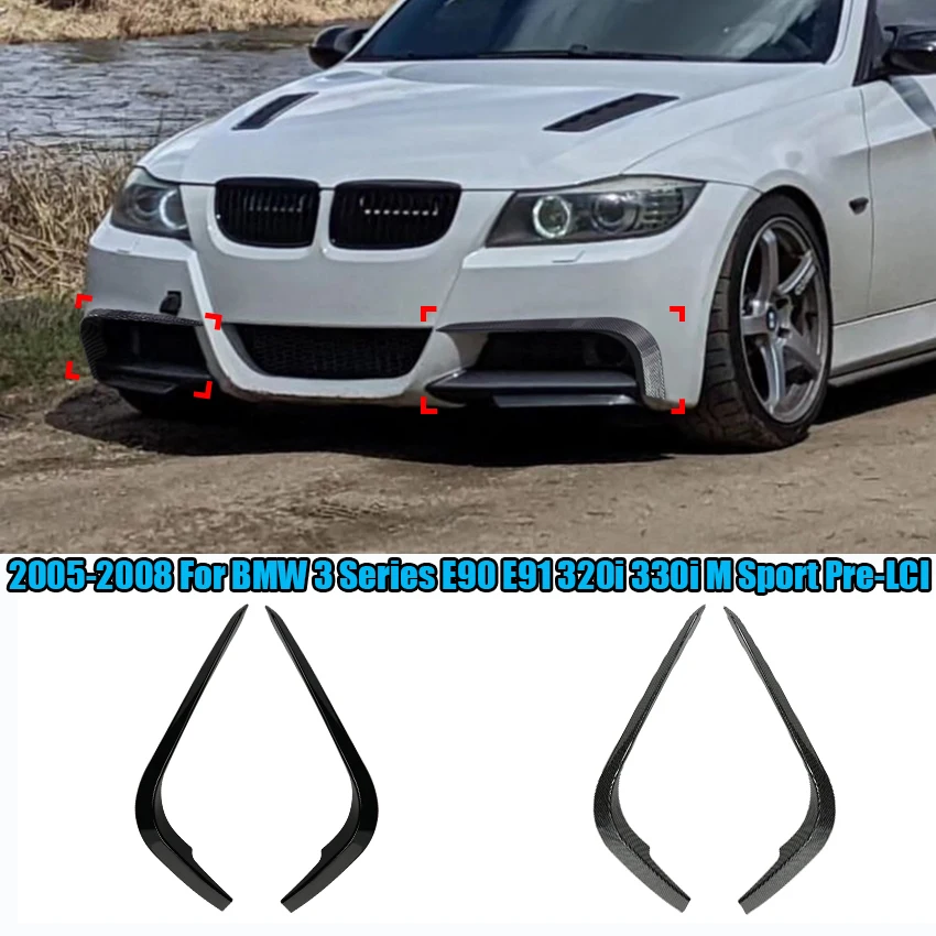 Gloss Black Car Front Bumper Lip Spoiler Side Air Vent Splitter for BMW 3 Series E90 E91 320i 330i M Sport Pre-LCI 2005-2008
Gloss Black Car Front Bumper Lip Spoiler Side Air Vent Splitter for BMW 3 Series E90 E91 320i 330i M Sport Pre-LCI 2005-2008