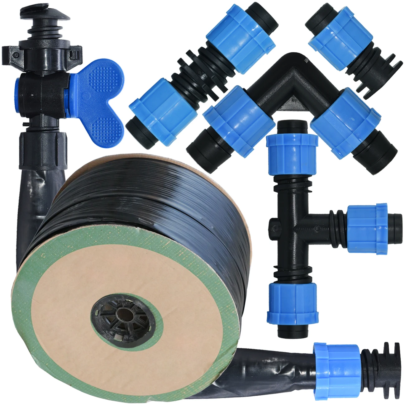 20M-150M 16mm 0.2mm Thickness Drip Irrigation Tape 5/8'' Greenhouse Garden 8mil w/ 20cm Emitter Dripper Spacing Hose Connector
20M-150M 16mm 0.2mm Thickness Drip Irrigation Tape 5/8'' Greenhouse Garden 8mil w/ 20cm Emitter Dripper Spacing Hose Connector