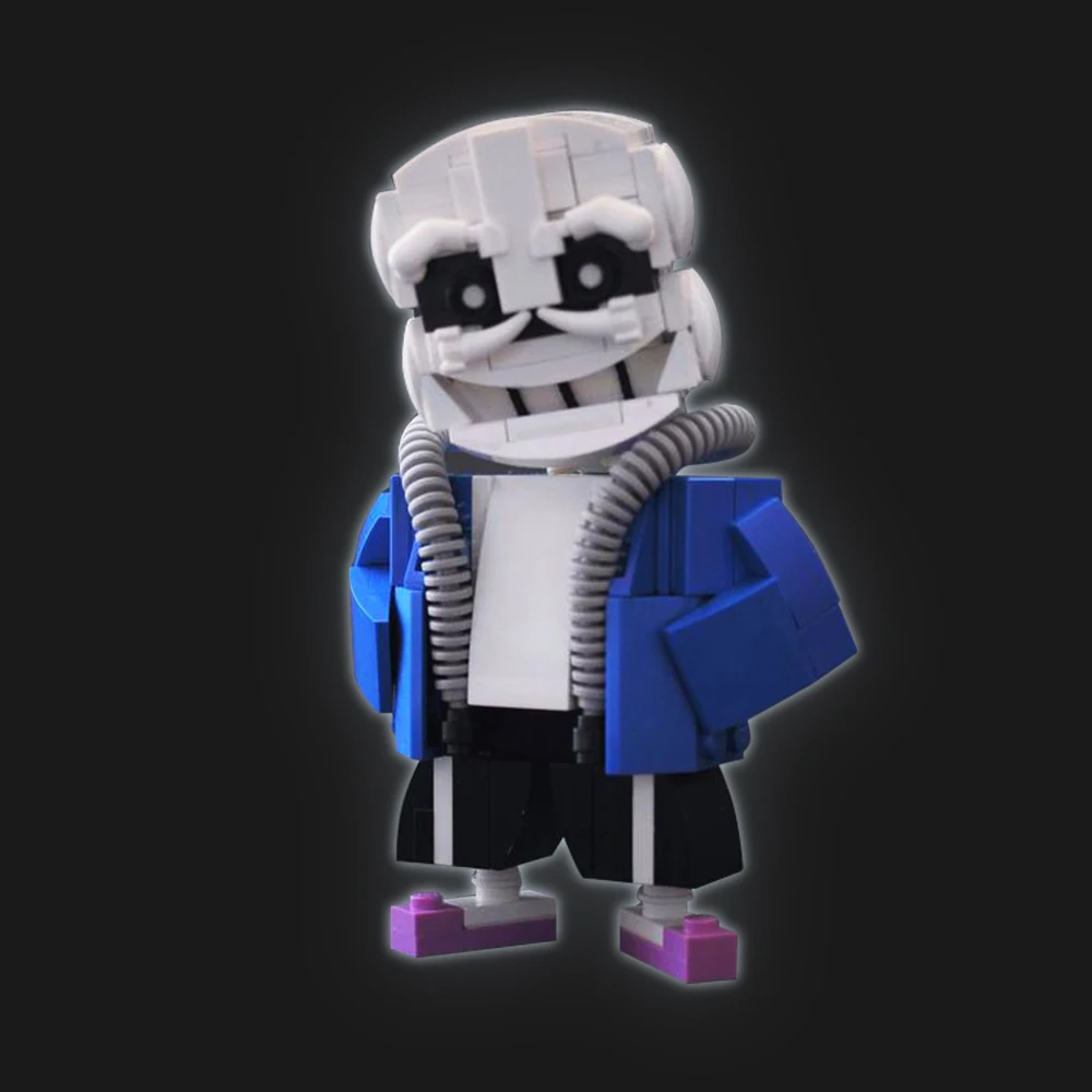 

Moc Sans Brickheadz Building Blocks Game Undertale Devil Figure DIY Model Kids Vicious Toy Set Skeleton Brick Birth Gift Toddler