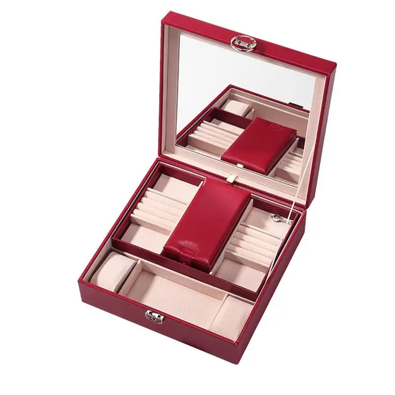Jewelry Holder Organizer Jewelry Case For Women Jewelry Box Organizer For Women Jewelry Case With 3 Layers PU Leather Jewellery 
Jewelry Holder Organizer Jewelry Case For Women Jewelry Box Organizer For Women Jewelry Case With 3 Layers PU Leather Jewellery