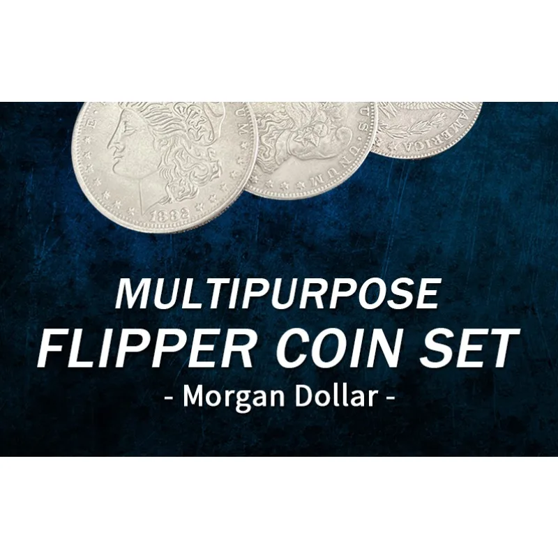 Multipurpose Flipper Coin Set (Morgan Dollar) By Oliver Magic Two Coins Instantly Become One Coin Magic Tricks Illusion Close Up
Multipurpose Flipper Coin Set (Morgan Dollar) By Oliver Magic Two Coins Instantly Become One Coin Magic Tricks Illusion Close Up