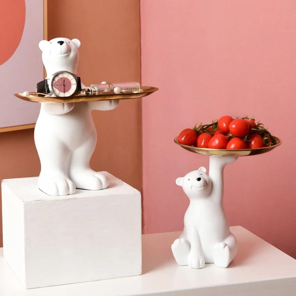 Creative Cute Statue Polar Bear Tray Entryway Fruit Candy Storage Tray Room Bedroom Desktop TV Cabinet Storage Tray
Creative Cute Statue Polar Bear Tray Entryway Fruit Candy Storage Tray Room Bedroom Desktop TV Cabinet Storage Tray
