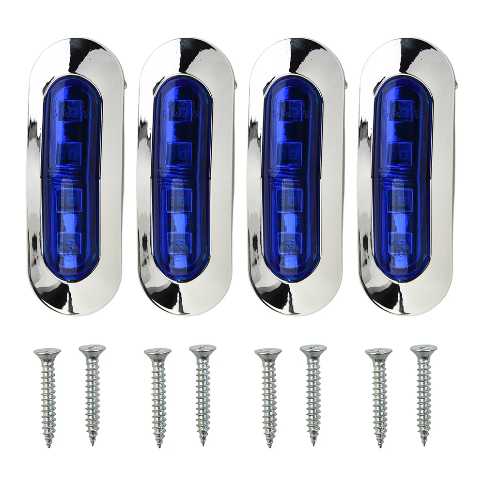 4PCS 12-24V Truck Marine Boat 4 LED Blue Courtesy Lights Cabin Deck Walkway Stair Lamp With 2835 Lamp Beads Shock Resistant
4PCS 12-24V Truck Marine Boat 4 LED Blue Courtesy Lights Cabin Deck Walkway Stair Lamp With 2835 Lamp Beads Shock Resistant