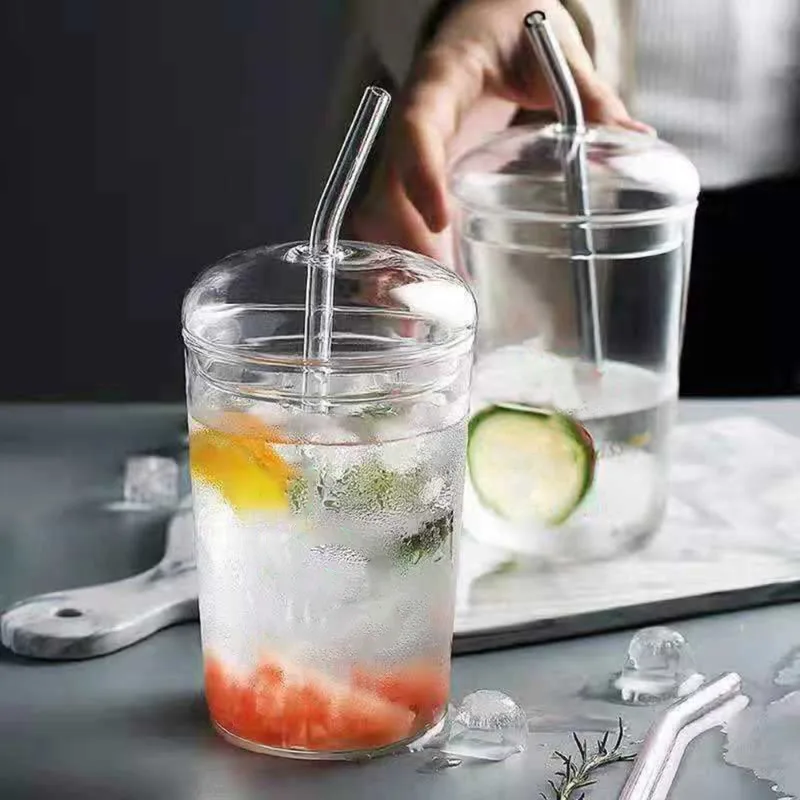 450ml Glass Cup With Lid and Straw Transparent Tea Coffee Cup Juice Glasses Beer Can Milk Mocha Cups Breakfast Mug Drinkware
450ml Glass Cup With Lid and Straw Transparent Tea Coffee Cup Juice Glasses Beer Can Milk Mocha Cups Breakfast Mug Drinkware