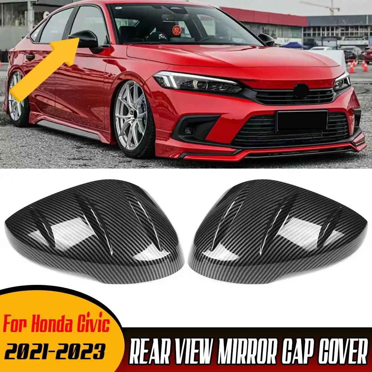 Глянцевая черная/задняя крышка из углеродного волокна для автомобиля Honda Для Civic 11TH 2021-2023, боковые зеркальные Чехлы, задняя крышка
Глянцевая черная/задняя крышка из углеродного волокна для автомобиля Honda Для Civic 11TH 2021-2023, боковые зеркальные Чехлы, задняя крышка