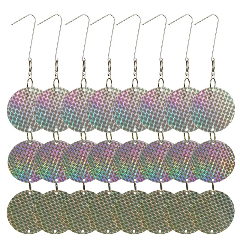 24PCS/Set Bird Repellent Discs Reflective Hanging Device To Keep Birds Away Like Woodpeckers For Pigeons Woodpeckers
24PCS/Set Bird Repellent Discs Reflective Hanging Device To Keep Birds Away Like Woodpeckers For Pigeons Woodpeckers