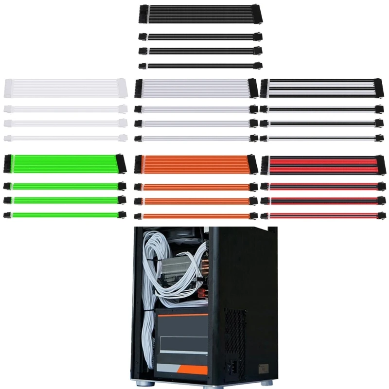 Computer Power Supply Sleeved Line 24-PIN 8-PIN 6PIN 4+4PIN PCI-E Extension Wire
Computer Power Supply Sleeved Line 24-PIN 8-PIN 6PIN 4+4PIN PCI-E Extension Wire
