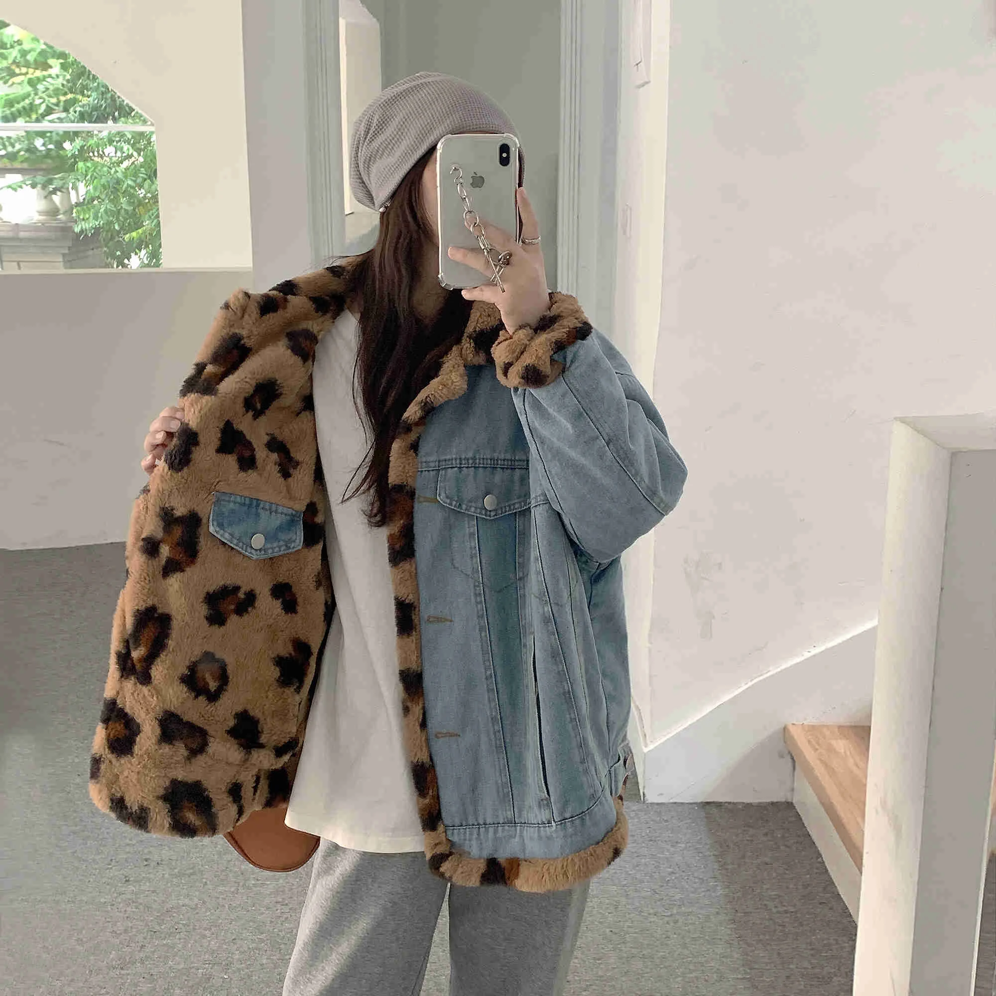 Jacket For Women Winter 2023 New Loose Double-sided Cotton Jacket High-quality Fashion Thickened Work Clothes Denim Jacket 
Jacket For Women Winter 2023 New Loose Double-sided Cotton Jacket High-quality Fashion Thickened Work Clothes Denim Jacket