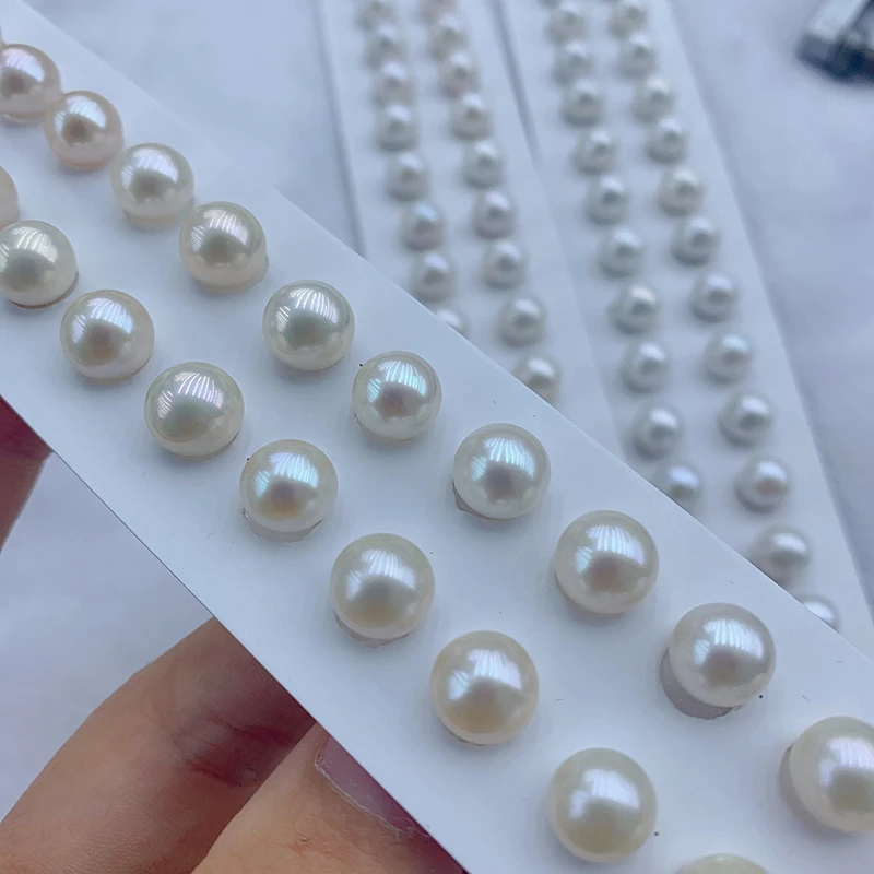 8-8.5mm loose freshwater pearls without hole Natural Cultured round Loose Freshwater White Pearl for Earrings
8-8.5mm loose freshwater pearls without hole Natural Cultured round Loose Freshwater White Pearl for Earrings