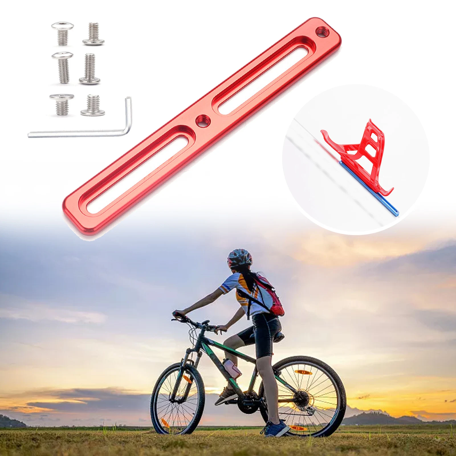 Bottle Cage Adapter Bike Bottle Adjuster Adjustable Aluminum Alloy Black/red/blue/gold/silver Cage Hole Adjuster
Bottle Cage Adapter Bike Bottle Adjuster Adjustable Aluminum Alloy Black/red/blue/gold/silver Cage Hole Adjuster