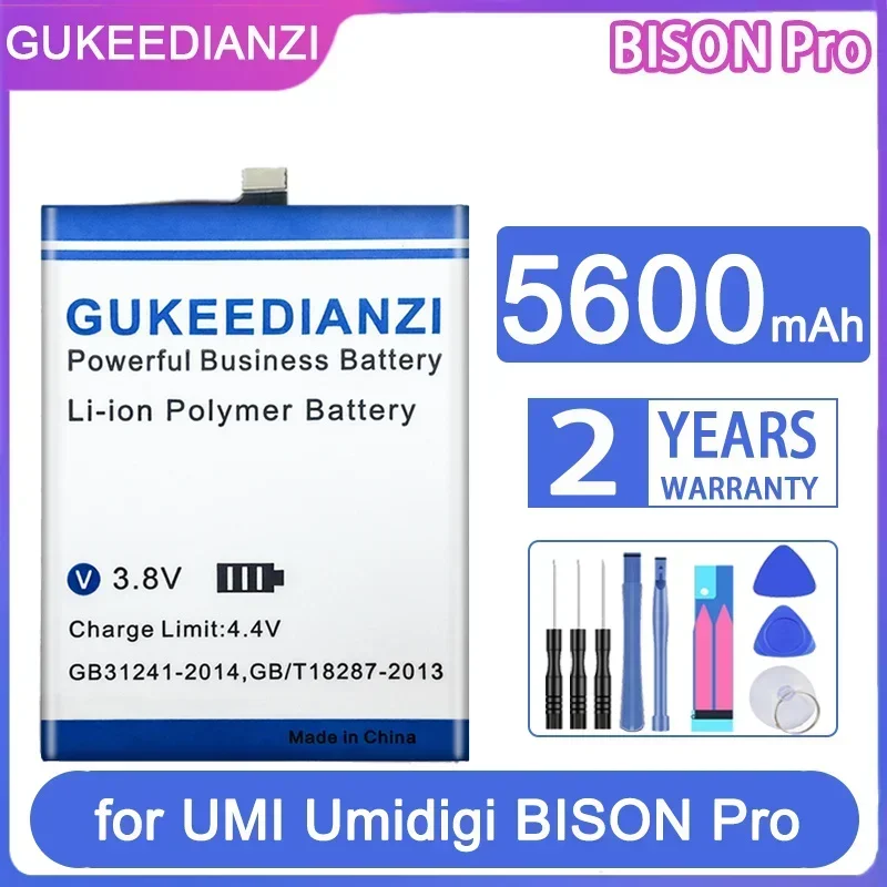 

GUKEEDIANZI Replacement Battery 5500mAh/6800mAh for UMI UMIDIGI BISON Pro/GT 6.67 Inch Batteria