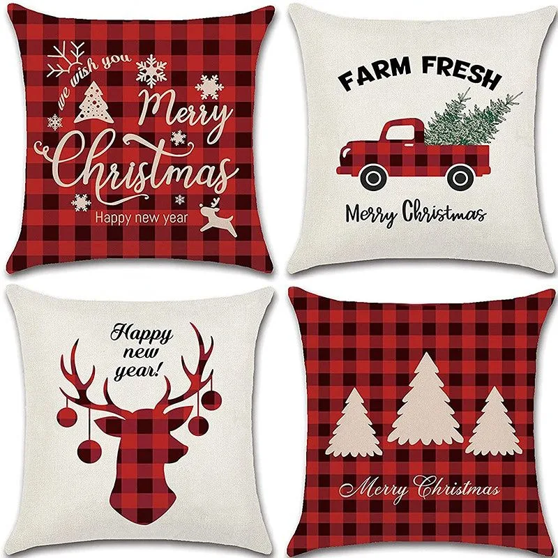 Set of 4 Christmas pillowcase pillow cover 45x45cm sofa cushion sofa cushion decorative pillowcase sand room outdoor balcony
Set of 4 Christmas pillowcase pillow cover 45x45cm sofa cushion sofa cushion decorative pillowcase sand room outdoor balcony