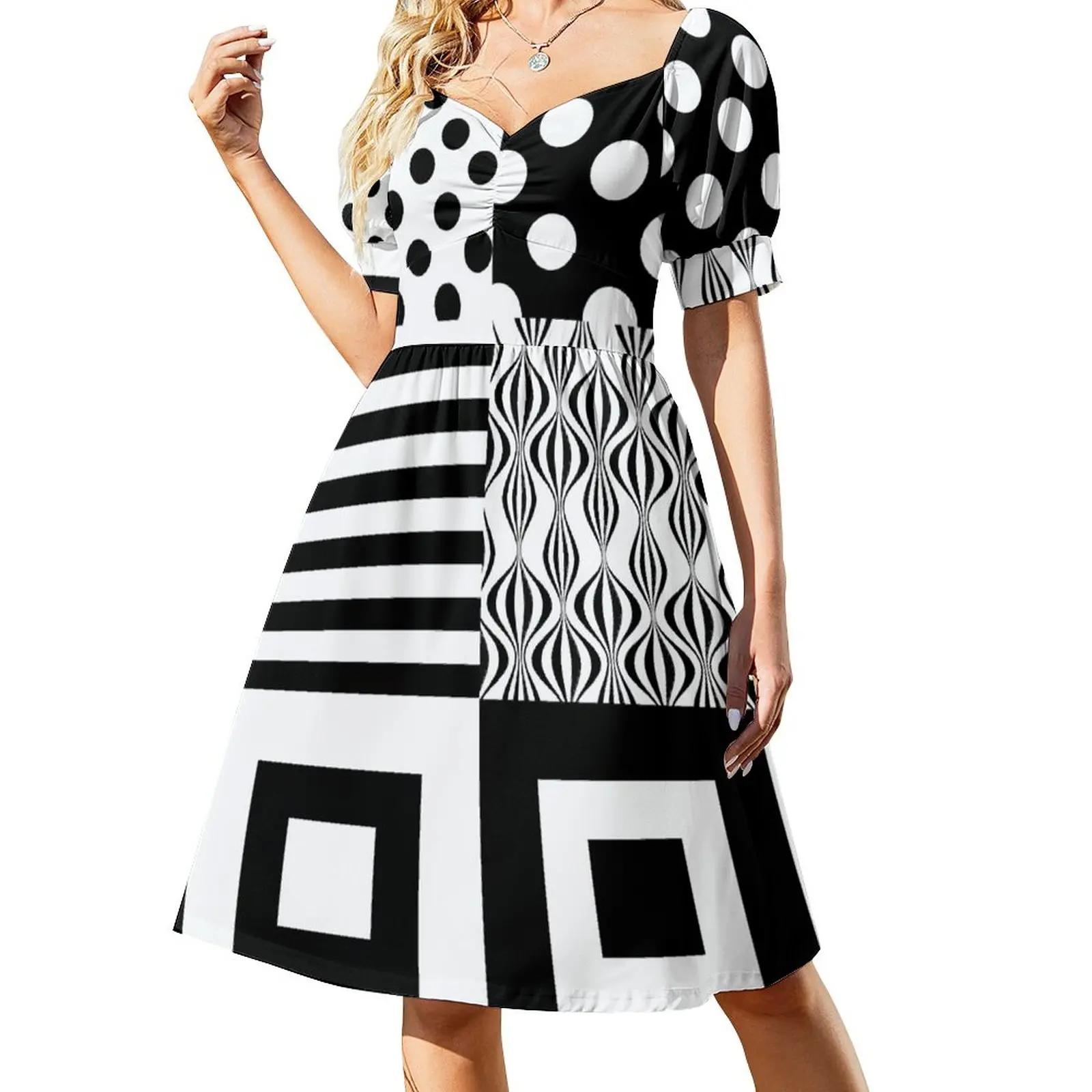 60s Mod Patterns | Black & White Blocks Sleeveless Dress Dresses Elegant gowns birthday dress for women luxury 2024
60s Mod Patterns | Black & White Blocks Sleeveless Dress Dresses Elegant gowns birthday dress for women luxury 2024