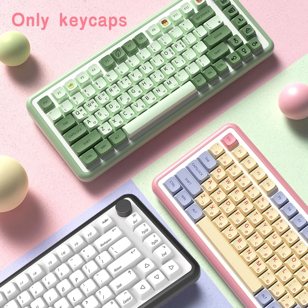 

XDA Profile Keycaps Korean Brazilian Japanese Russian French Spanish XDA PBT keycap For MX Switch Mechanical Keyboard ISO Enter