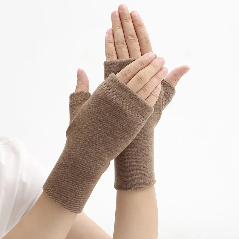 2224 Winter Women Warmer Fingerless Woolen Fleece Half Gloves Striped Warm Mittens Students Writing Against The Cold Half Finger
2224 Winter Women Warmer Fingerless Woolen Fleece Half Gloves Striped Warm Mittens Students Writing Against The Cold Half Finger