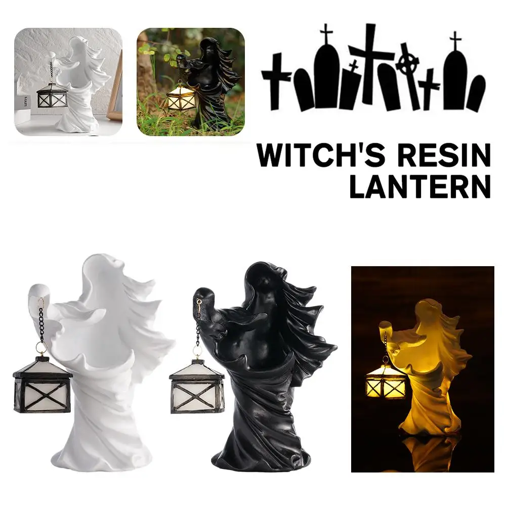 Halloween Ghost Statue Holding Lantern Witch Decoration Lamp, The Ghost Looking For Light Resin Ghost Sculpture Ghost Statu J7K4
Halloween Ghost Statue Holding Lantern Witch Decoration Lamp, The Ghost Looking For Light Resin Ghost Sculpture Ghost Statu J7K4