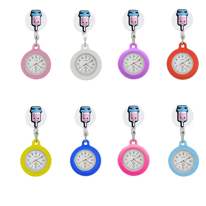 YiJia Nurse Pocket Watch for Women Cartoon Needle Tubing Retractable Badge Reel Medical Reloj with Silicone Case
YiJia Nurse Pocket Watch for Women Cartoon Needle Tubing Retractable Badge Reel Medical Reloj with Silicone Case