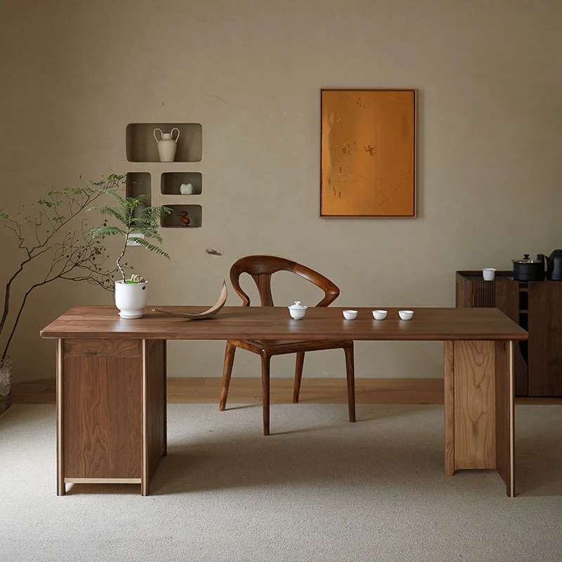 Nordic New Chinese Style Solid Wood Tea Table Black Walnut Home Zen Kettle Integrated
Nordic New Chinese Style Solid Wood Tea Table Black Walnut Home Zen Kettle Integrated