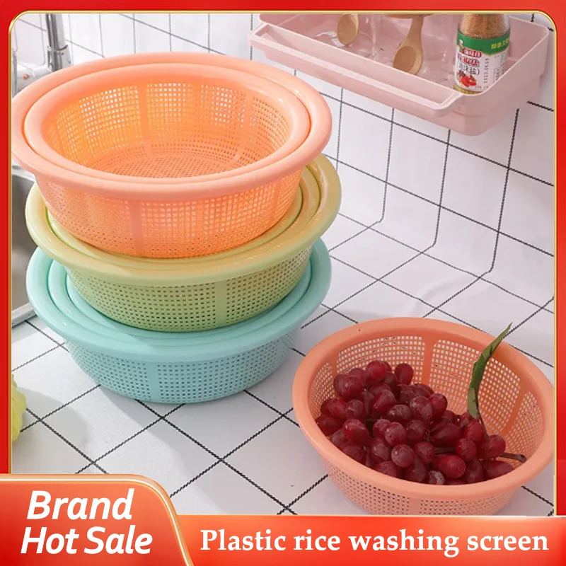 3 Pieces / Home Plastic Rice Sieve Kitchen Washing Tools Fruit And Vegetable Draining Basket Multi-Function Thickened Large
3 Pieces / Home Plastic Rice Sieve Kitchen Washing Tools Fruit And Vegetable Draining Basket Multi-Function Thickened Large