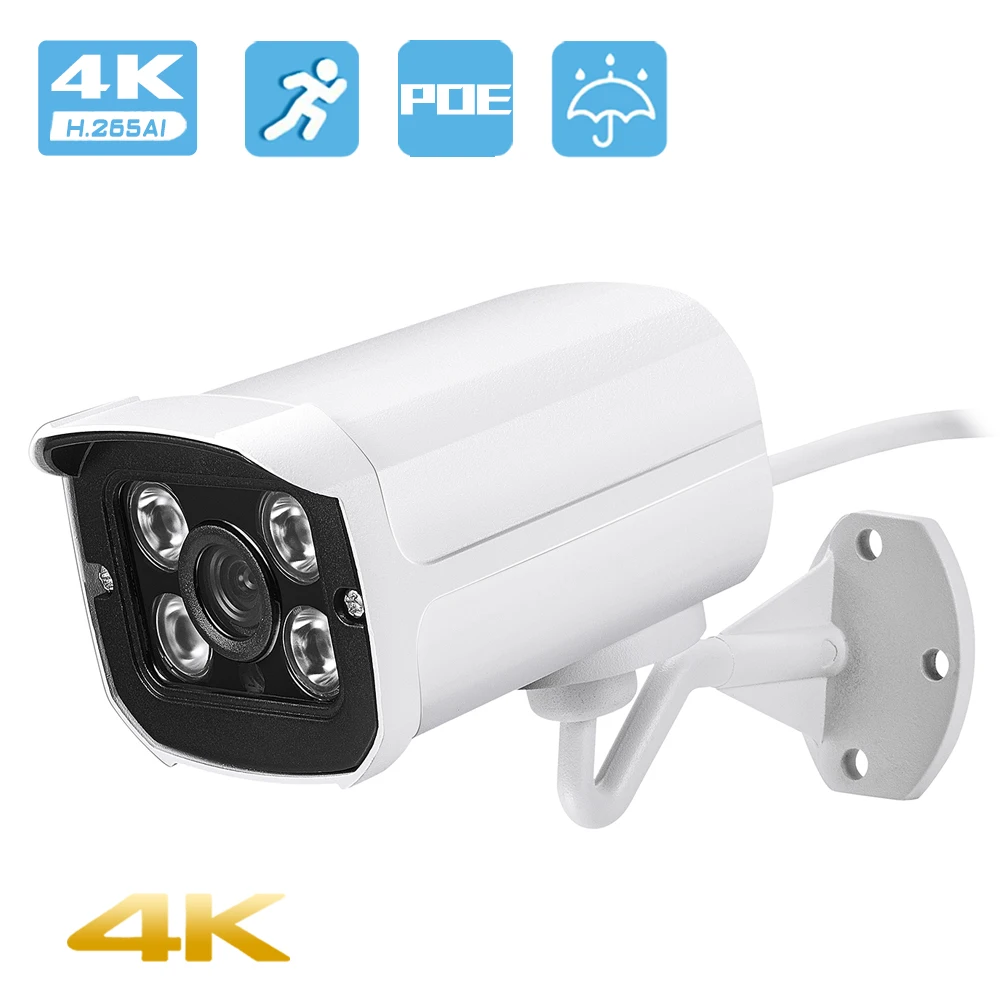4K 8MP 4MP Ultra HD Audio H.265 POE IP Camera AI Motion Detection Waterproof Video Surveillance Bullet IP Camera IR Night Vision
4K 8MP 4MP Ultra HD Audio H.265 POE IP Camera AI Motion Detection Waterproof Video Surveillance Bullet IP Camera IR Night Vision