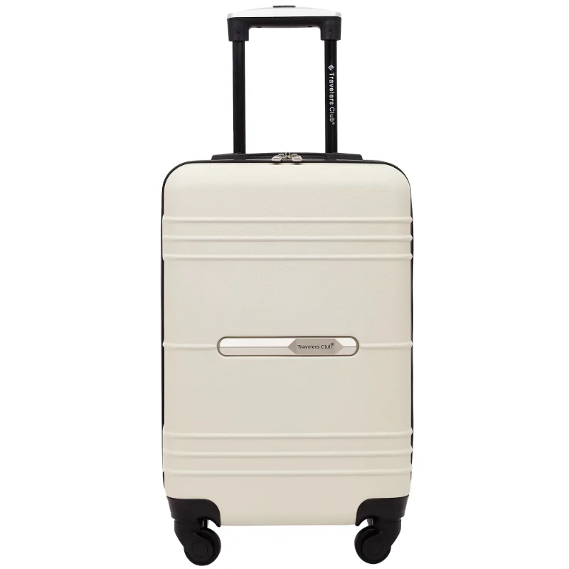 

Travelers Club Richmond Hardside 20" Rolling Carry-on Luggage - Bone white luggage suitcase clothes organizer