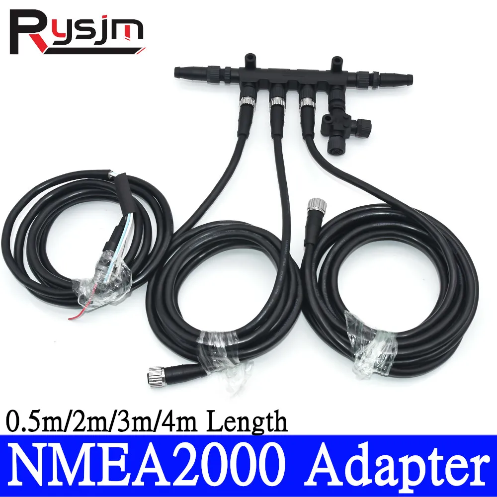 

HD 0.5M - 4M 3m 2m 1m Length Cable Socket NMEA 2000 Converter Terminator Male & Female NMEA2000 Adapters Up to 5 Cables DC9-32V